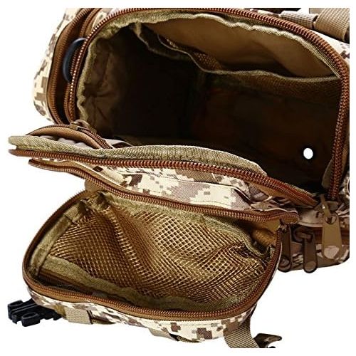  OutdoorCrazyShopping Outdoor Multifunction Lures Fishing Tackle Storage Bags Square Camouflage Backpack Bag Classic Chest Pack