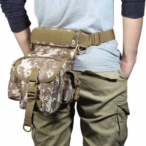  OutdoorCrazyShopping Multifunction Outdoor Sport Climbing Travel Leg Pack Military Tactical Leg Hiking Travel Bags Camping