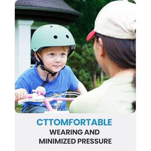  OutdoorMaster Youth & Kids Bike Helmet - Adjustable Multi-Sports Skateboard Helmet with Removable Liners for Balance Bike, Toddler Scooter, One Wheel Hoverboard