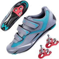 OutdoorMaster Men's Road Cycling Shoes Road Bike Shoes with Peloton Indoor Pedal of Delta Outdoor for Unisex Cycling Riding Shoes with 2 Cleat Compatible
