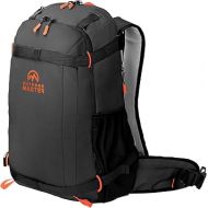 OutdoorMaster Ski Backpack, 35L Sport Travel Backpack for Snowboard, Ski, Hiking, Cycling - Made from Recycled Materials - Black