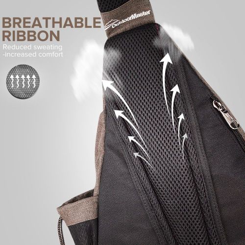  [아마존 핫딜] [아마존핫딜]OutdoorMaster Sling Bag - Crossbody Backpack for Women & Men
