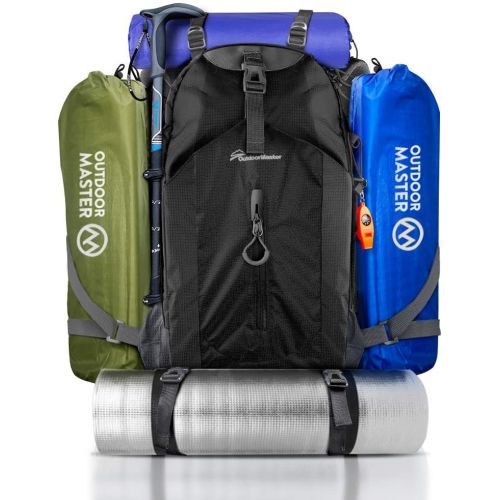  [아마존베스트]OutdoorMaster Hiking Backpack 50L - Hiking & Travel Carry-On Backpack w/Waterproof Rain Cover - for Hiking, Traveling & Camping