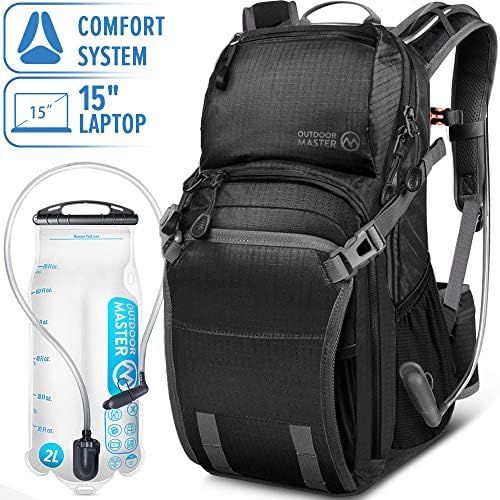  [아마존베스트]OutdoorMaster 25L HYDROBACK Hydration Backpack - 2L BPA Free Bladder | Large Volume, Ultra Ventilated Lightweight Day Pack for Hiking, Cycling, Climbing, Trekking, MTB