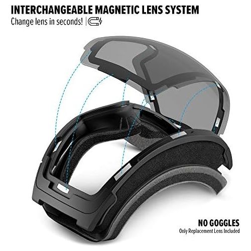  [아마존베스트]OutdoorMaster Ski Goggles PRO Replacement Lens - 20+ Different Colors