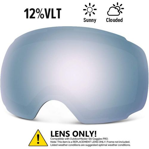  [아마존베스트]OutdoorMaster Ski Goggles PRO Replacement Lens - 20+ Different Colors