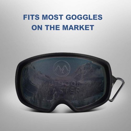  [아마존베스트]OutdoorMaster Ski Goggles Case - Hard Ski Goggles Case with Zippered Soft Bottom, Fits Any Ski Goggles