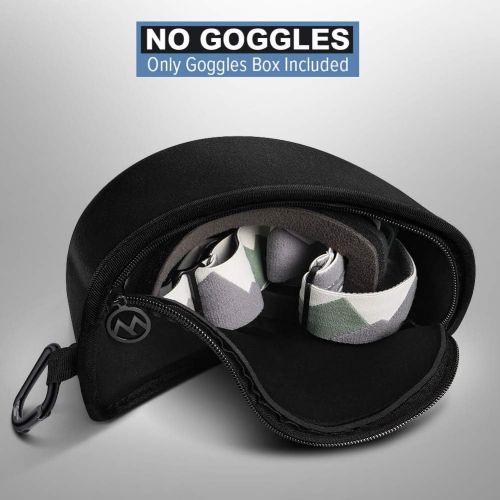  [아마존베스트]OutdoorMaster Ski Goggles Case - Hard Ski Goggles Case with Zippered Soft Bottom, Fits Any Ski Goggles