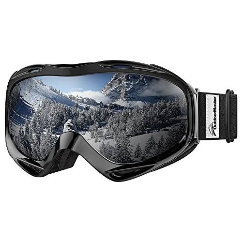  OutdoorMaster Ski Goggles OTG - Over Glasses Ski/Snowboard Goggles for Men, Women & Youth - 100% UV Protection