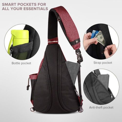  OutdoorMaster Sling Bag - Crossbody Shoulder Chest Urben/Outdoor/Travel Backpack for Women & Men