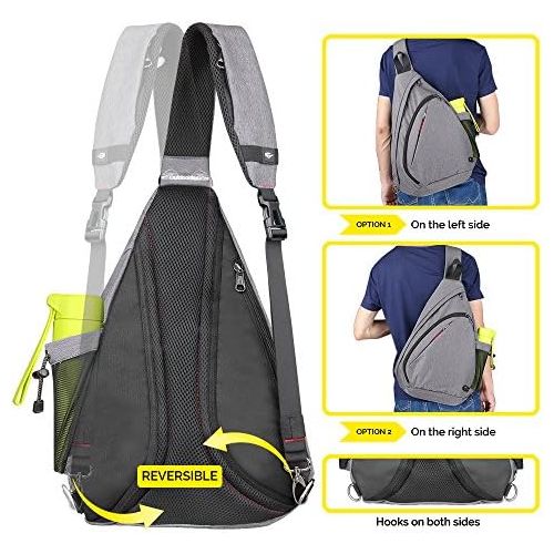  OutdoorMaster Sling Bag - Crossbody Shoulder Chest Urben/Outdoor/Travel Backpack for Women & Men