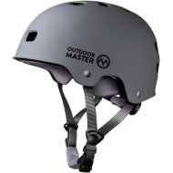 OutdoorMaster Skateboard Cycling Helmet - ASTM & CPSC Certified Two Removable Liners Ventilation Multi-Sport Scooter Roller Skate Inline Skating Rollerblading for Kids, Youth & Adu