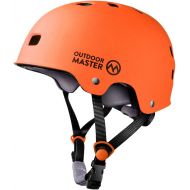 OutdoorMaster Skateboard Cycling Helmet - Two Removable Liners Ventilation Multi-Sport Scooter Roller Skate Inline Skating Rollerblading for Kids, Youth & Adults