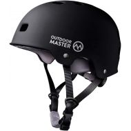 OutdoorMaster Skateboard Cycling Helmet - Two Removable Liners Ventilation Multi-Sport Scooter Roller Skate Inline Skating Rollerblading for Kids, Youth & Adults