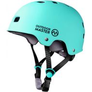 OutdoorMaster Skateboard Cycling Helmet - Two Removable Liners Ventilation Multi-Sport Scooter Roller Skate Inline Skating Rollerblading for Kids, Youth & Adults