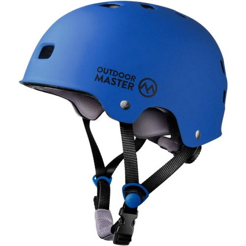  OutdoorMaster Skateboard Cycling Helmet - Two Removable Liners Ventilation Multi-Sport Scooter Roller Skate Inline Skating Rollerblading for Kids, Youth & Adults