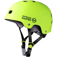 OutdoorMaster Skateboard Cycling Helmet - Two Removable Liners Ventilation Multi-Sport Scooter Roller Skate Inline Skating Rollerblading for Kids, Youth & Adults