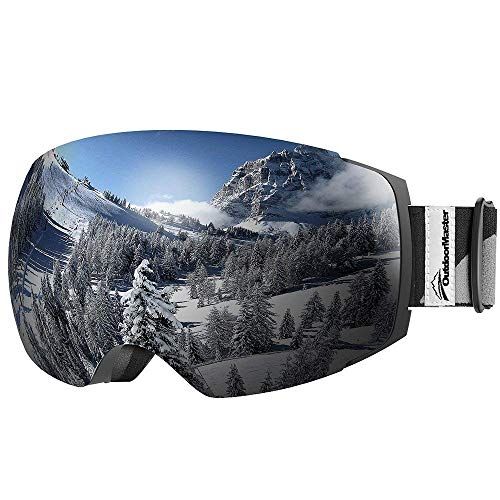  OutdoorMaster Ski Goggles PRO - Frameless, Interchangeable Lens 100% UV400 Protection Snow Goggles for Men & Women