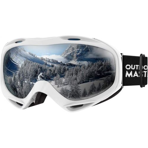  OutdoorMaster Ski Goggles OTG - Over Glasses Ski/Snowboard Goggles for Men, Women & Youth - 100% UV Protection