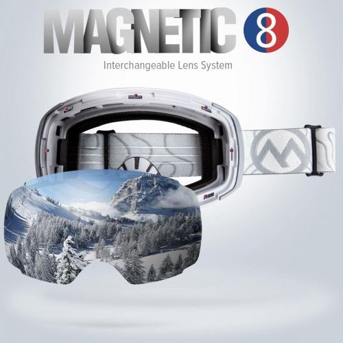  OutdoorMaster Ski Goggles PRO - Frameless, Interchangeable Lens 100% UV400 Protection Snow Goggles for Men & Women