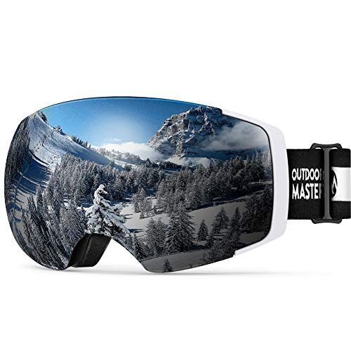  OutdoorMaster Ski Goggles PRO - Frameless, Interchangeable Lens 100% UV400 Protection Snow Goggles for Men & Women