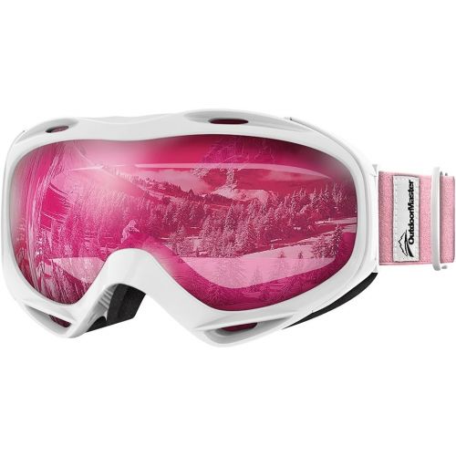  OutdoorMaster Ski Goggles OTG - Over Glasses Ski/Snowboard Goggles for Men, Women & Youth - 100% UV Protection