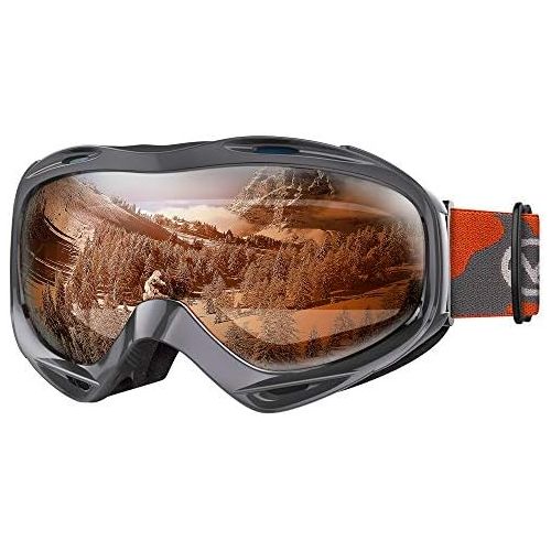  OutdoorMaster Ski Goggles OTG - Over Glasses Ski/Snowboard Goggles for Men, Women & Youth - 100% UV Protection