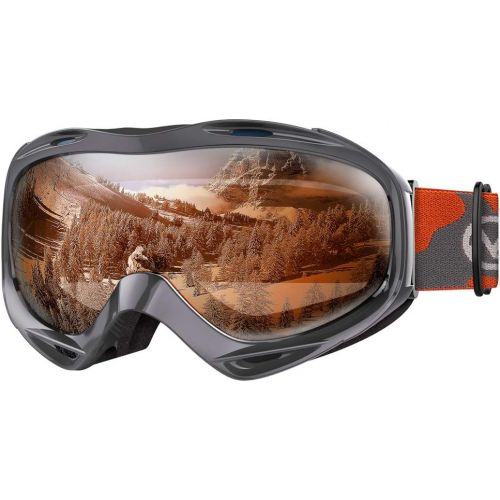  OutdoorMaster Ski Goggles OTG - Over Glasses Ski/Snowboard Goggles for Men, Women & Youth - 100% UV Protection