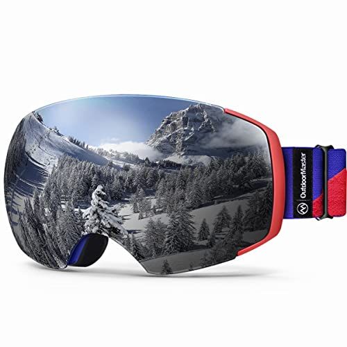  OutdoorMaster Ski Goggles PRO - Frameless, Interchangeable Lens 100% UV400 Protection Snow Goggles for Men & Women