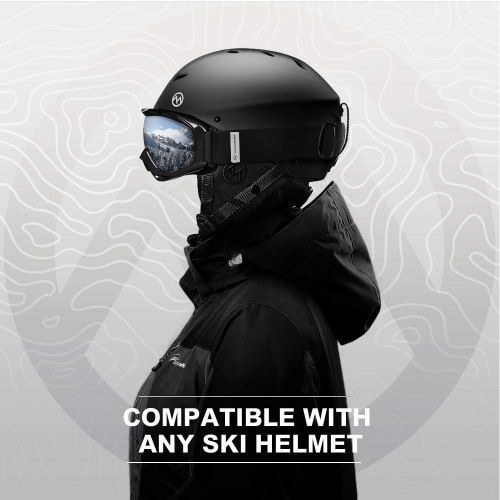  OutdoorMaster OTG Ski Goggles with Wireless Headphones for Ski Helmet