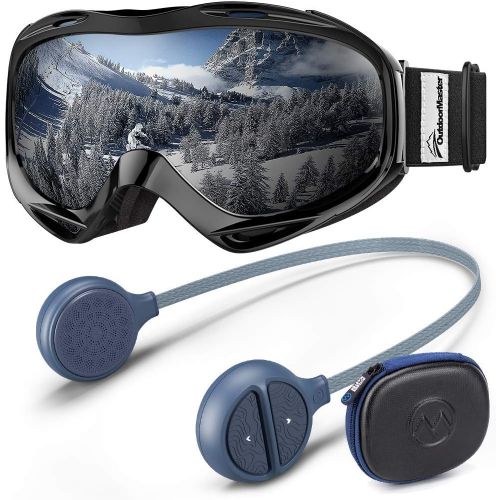  OutdoorMaster OTG Ski Goggles with Wireless Headphones for Ski Helmet