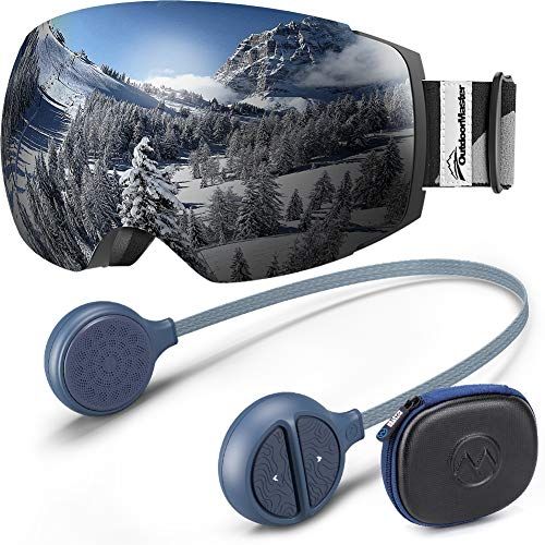  OutdoorMaster Ski Goggle PRO with Wireless Headphones for Ski Helmet