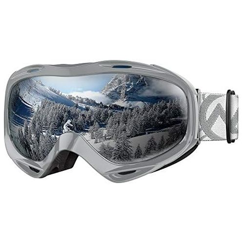  OutdoorMaster Ski Goggles OTG - Over Glasses Ski/Snowboard Goggles for Men, Women & Youth - 100% UV Protection