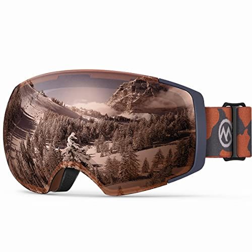  OutdoorMaster Ski Goggles PRO - Frameless, Interchangeable Lens 100% UV400 Protection Snow Goggles for Men & Women