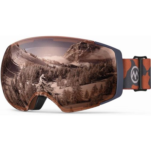  OutdoorMaster Ski Goggles PRO - Frameless, Interchangeable Lens 100% UV400 Protection Snow Goggles for Men & Women