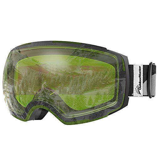  OutdoorMaster Ski Goggles PRO - Frameless, Interchangeable Lens 100% UV400 Protection Snow Goggles for Men & Women