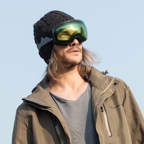  OutdoorMaster Ski Goggles PRO - Frameless, Interchangeable Lens 100% UV400 Protection Snow Goggles for Men & Women