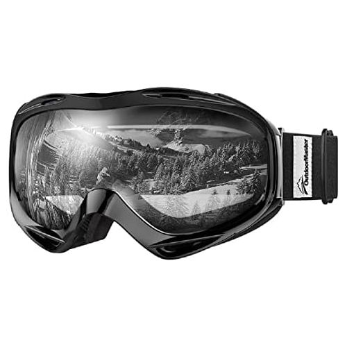  OutdoorMaster Ski Goggles OTG - Over Glasses Ski/Snowboard Goggles for Men, Women & Youth - 100% UV Protection