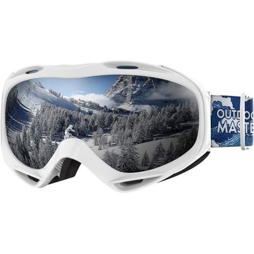  OutdoorMaster Ski Goggles OTG - Over Glasses Ski/Snowboard Goggles for Men, Women & Youth - 100% UV Protection