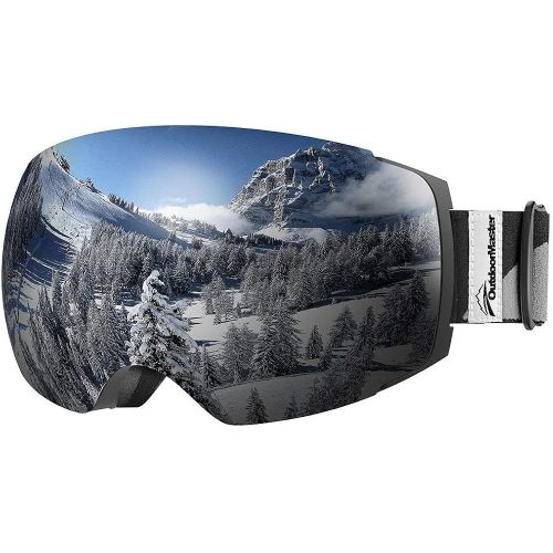  OutdoorMaster Ski Goggles PRO - Frameless, Interchangeable Lens 100% UV400 Protection Snow Goggles for Men & Women