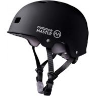 OutdoorMaster Skateboard Helmet - Lightweight, Low-Profile Skate & BMX Helmet with Removable Lining - 12 Vents Ventilation System - for Kids, Youth & Adults