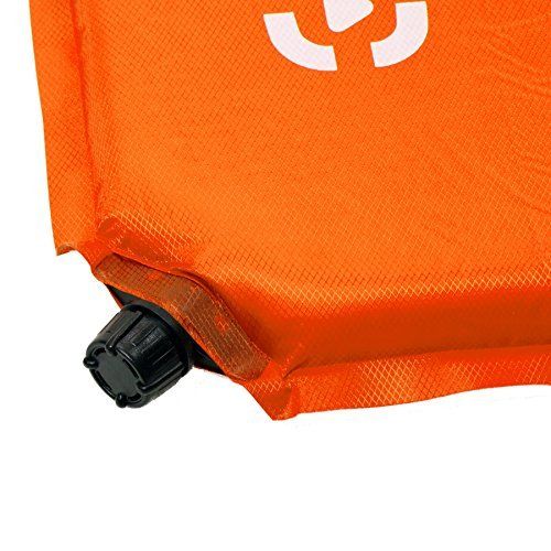  Outdoorsman Winterial Lightweight Self Inflating Sleeping Pad, Great for Backpacking and Camping, Orange