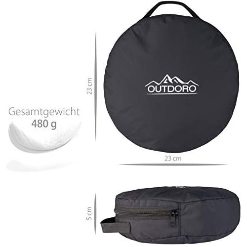  Outdoro Moskitonetz inklusive Klebehaken fuer Zuhause und Reisen extra-gross fuer Doppelbett & Einzelbett, Betthimmel