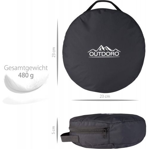  Outdoro Moskitonetz inklusive Klebehaken fuer Zuhause und Reisen extra-gross fuer Doppelbett & Einzelbett, Betthimmel