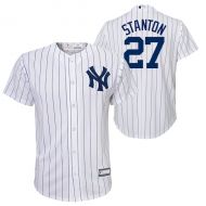 Outerstuff Youth New York Yankees Giancarlo Stanton Majestic White Cool Base Replica Player Jersey