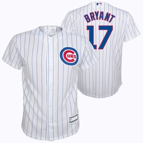  Outerstuff Youth Chicago Cubs Kris Bryant White Player Replica Jersey