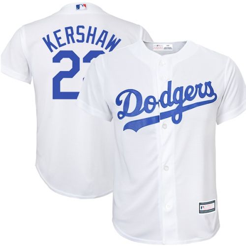  Outerstuff Youth Los Angeles Dodgers Clayton Kershaw White Replica Player Jersey