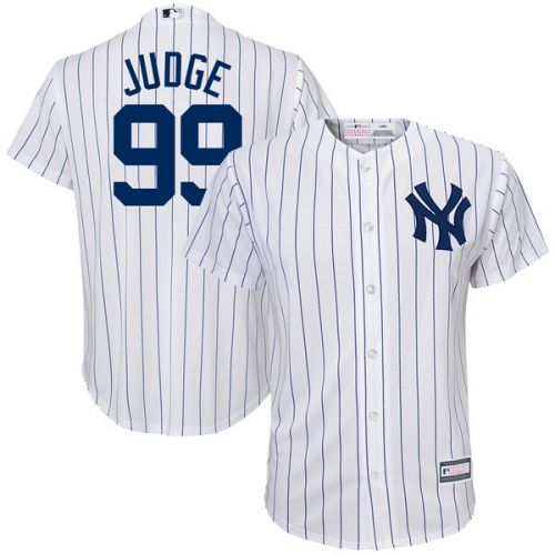  Outerstuff Youth New York Yankees Aaron Judge White Player Replica Jersey