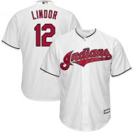 Outerstuff Youth Cleveland Indians Francisco Lindor White Home Replica Player Jersey