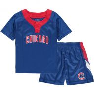 Outerstuff Toddler Chicago Cubs RoyalRed Ground Rules T-Shirt & Shorts Set